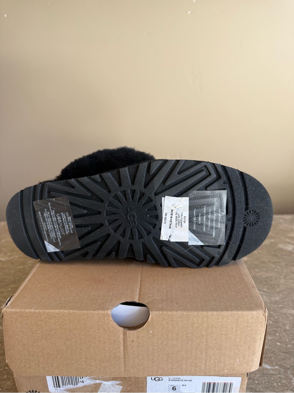 UGG Black Quilted Sherpa Clog - Picture 3 of 5